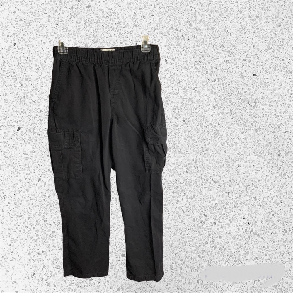 Children’s Place Black Adjustable Waist Cargo Pants Boys 14